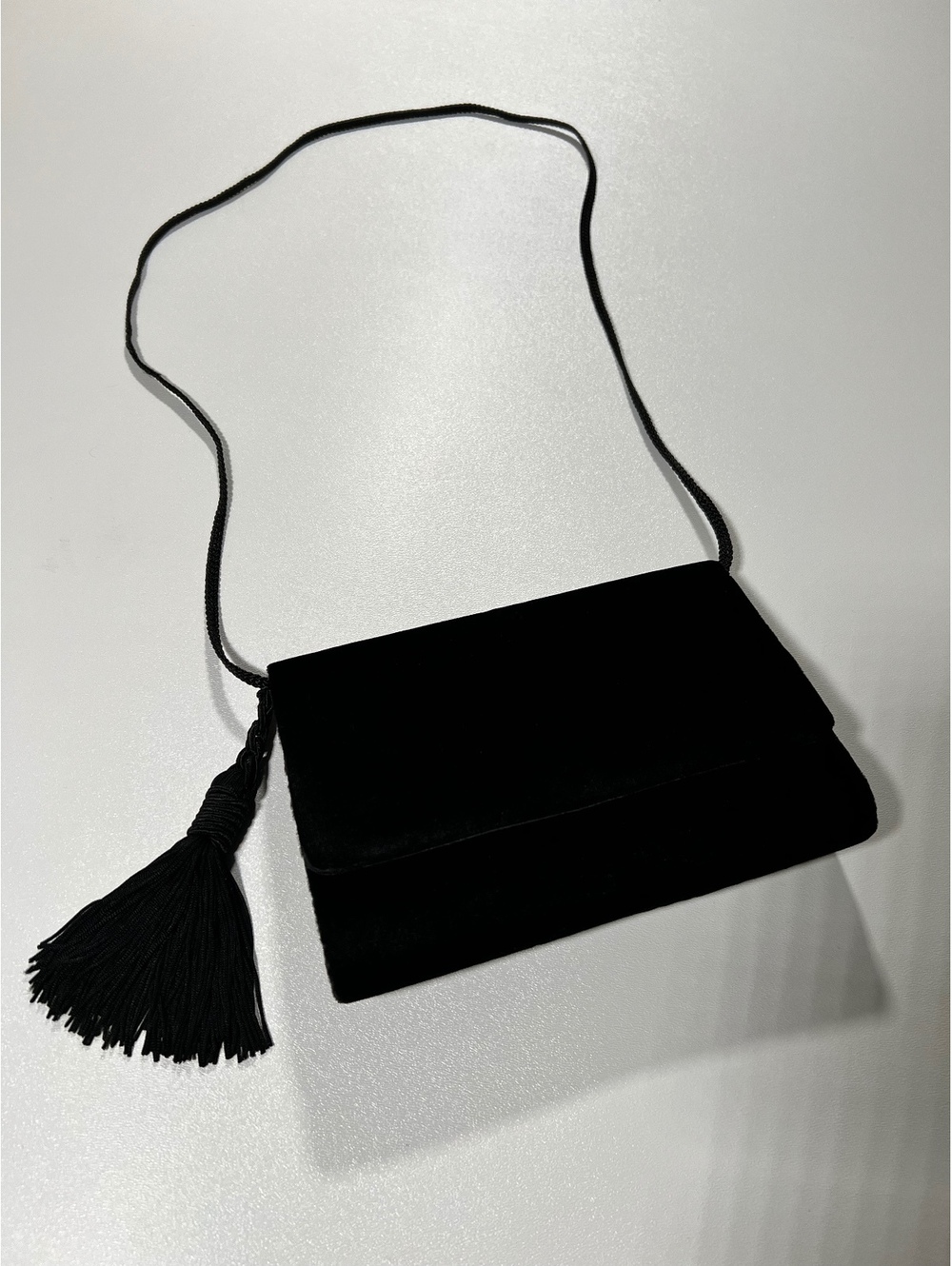 Black evening clutch purse